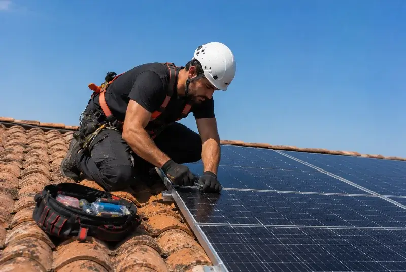 Maintenance et monitoring de panneaux solaires à Liffré